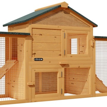 Клетка для бега кроликов Cadoca, курятник, 3 части