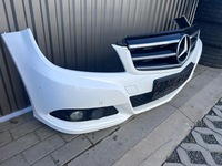 фото thumb №11, Mercedes c класс w204 рестайлинг бампер перед переднее 149 белый комплектный