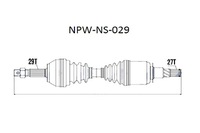 фото thumb №11, Привідний вал привідна nissan navara mtm 05- pathfinder mtm 05- l p nty