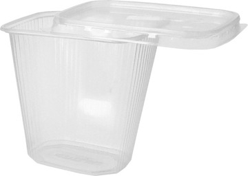Pojemnik PP do sałatek surówek dań gorących 500ml z wieczkiem 100szt