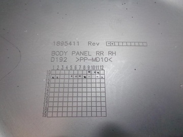 фото thumb №8, Боковина дверь lancia ypsilon 2 ii 5d 2012- правые задний