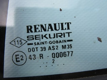 фото thumb №3, Скло двері трикутник зад renault vel satis 43r-000677 dot 39 as2 m35