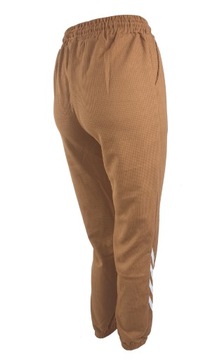 Spodnie Dresowe Damskie Joggery Modne Z Ściągaczami Luźne L/Xl Brąz 40