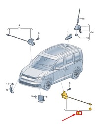 фото thumb №2, Vw caddy sb mk4 антена module 2k7035532