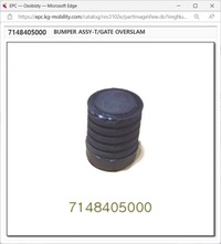 фото thumb №1, Відбійник двері багажника ssangyong rexton, kyron, musso