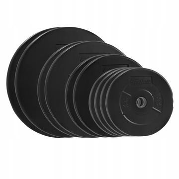 PLATINUM FITNESS ZESTAW OBCIĄŻENIA 80KG OBCIĄŻENIE BITUMICZNE BITUMIKI 29MM