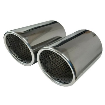 фото thumb №13, Наконечник выхлоп глушитель 2szt. нержавеющая сталь хром audi vw vag tdi tsi tfsi 57-69 mm