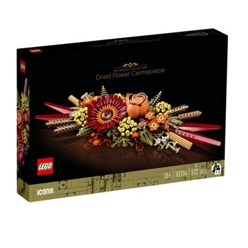 LEGO Icons Украшение из сухих цветов 10314