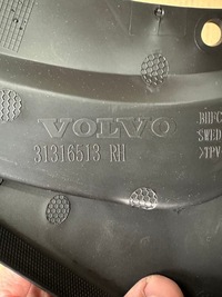 фото thumb №6, Volvo v40 cc v40cc задні задній бризковики оригінал комплект 31316512