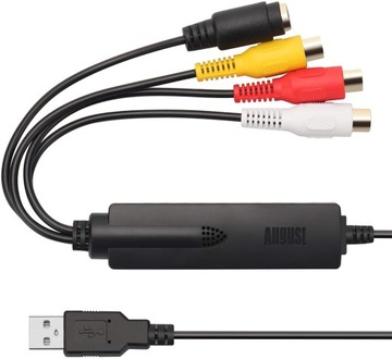 August VGB350 Video Grabber USB-копирование VHS на ПК