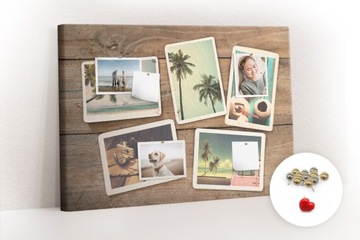 Tablica Korkowa 100x70 Zdjęcia Polaroidowe