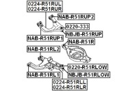 фото thumb №3, Рычаг передняя нижняя левая nissan pathfinder r51m 2005.01-2014.11