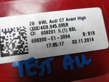 фото thumb №13, Лампа лампи зад audi a6 4g9 avant 2014r led
