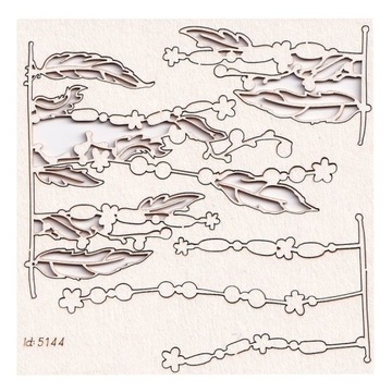 TEKRTURKA scrapki Boho Love - small garlands 02 - małe girlandy 02