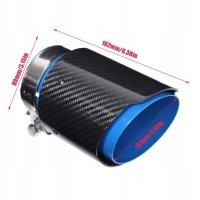 фото thumb №7, Наконечник вихлоп глушника накладка 80-101mm