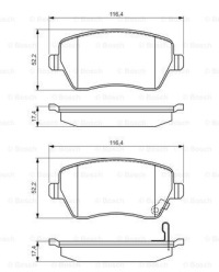 фото thumb №15, Гальмівні колодки ham. nissan p. micra- note 1.2- 1.5 dci 10-