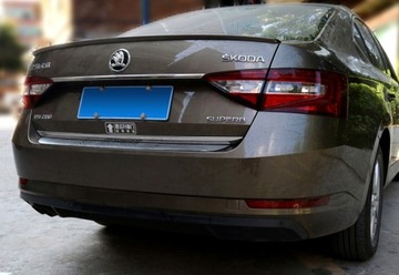 фото thumb №11, Спойлер спойлер na крышка багажника skoda superb iii liftback спортлайн чёрный блеск