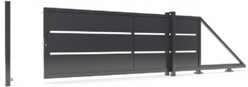 Ворота входные двустворчатые INCOGNITO BR.16.2.2 оцинкованный + RAL 140x300