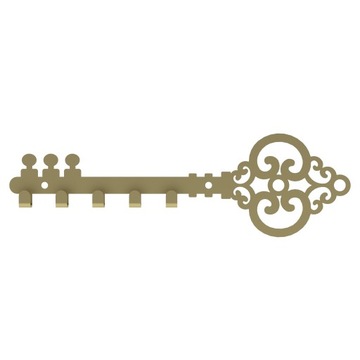 ZŁOTY KLUCZ WIESZAK NA KLUCZE OLD KEY GOLD 16028
