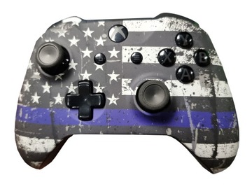 30. ПАНЕЛЬ КОНТРОЛЛЕР XBOX ONE SERIES S X PC CUSTOM ФЛАГ США + РЕЗИНОВЫЕ РУЧКИ