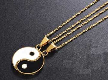 NASZYJNIK PRZYJAŹNI BEST FRIEND YIN YANG GOLD