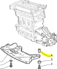 Пластина кріпильна, захист нижня двигуна fiat marea оригінальний номер 15629811 Київ, фото thumb