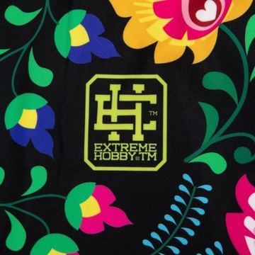 Женская футболка для спортзала FOLK II BLACK M EXTREME HOBBY