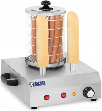 Подогреватель для хот-догов 2 булочки 30 сосисок ROYAL CATERING RCHW-350-2