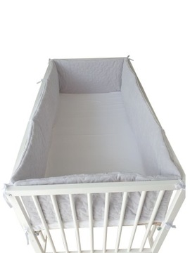 Ochraniacz dookoła łóżeczka 360cm Velvet Szary