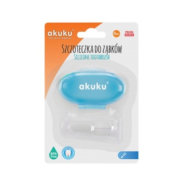 Akuku СИЛИКОНОВАЯ ЩЕТКА ДЛЯ ПАЛЬЦЕВ