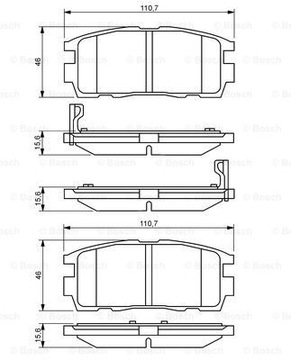 фото thumb №16, Bosch 986 494 251 набор тормозные колодки тормозных, тормоза дисковые