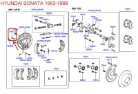 фото thumb №6, Штифт тормозная колодка тормозных hyundai kia 1985-2013 5832331000