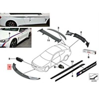 фото thumb №8, Bmw 4 f32 передняя часть бампер m performance сплиттер карбон 51192408993