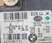 фото thumb №12, Bmw serii 1 f20 f21 11-15 bi ксенон лампа права ліва