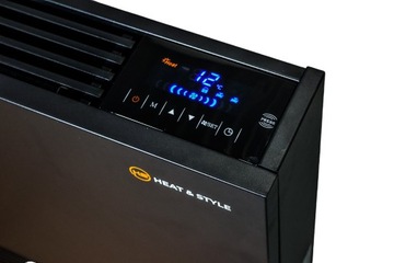 Фанкойл напольный Aria 580x694 черный, правый, для теплового насоса