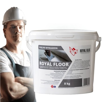 ROYAL FLOOR 8кг Готовый клей для напольных покрытий ПРОЧНЫЙ клей ПВХ