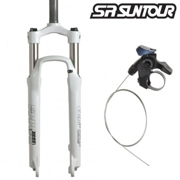 Амортизатор 26 дюймов SR Suntour XCM-DS-RL, ход 100 мм, трубка 1-1/8 дюйма, A-головка Disc-PM
