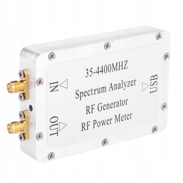 35-4400 MHz analizator widma powłoka ze stopu