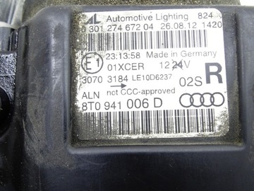 фото thumb №12, Фара лампа правые перед правая bi ксенон audi a5 8t рестайлинг 8t0941006d