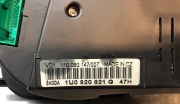 фото thumb №5, Skoda octavia i 1.9 tdi спідометр  1u0920821g