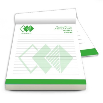 NOTES REKLAMOWY BLOK Z LOGO A4 + PROJEKT 100 szt.