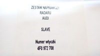 фото thumb №5, Набор ремонтный радара audi rs6 4g9 slave 4f0 972