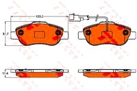 фото thumb №1, Trw тормозные колодки тормозные fiat перед panda 10- trw