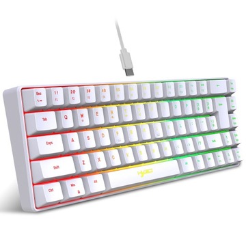 HXSJ V200 Проводная мини-игровая клавиатура K68 RGB Streamer, 19 клавиш, бесконфликтная