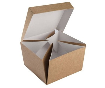 Burger box rozkładana tacka 14x14x9,5 cm 100 szt.