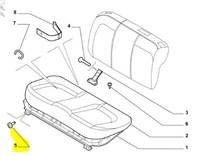 фото thumb №8, Болт кронштейн сиденья задняя fiat grande punto оригинальный номер 55702493
