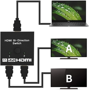 Разветвитель HDMI-переключателя 4K, 60 Гц, разветвитель сигнала