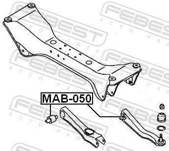 фото thumb №3, Втулка рычага зад mab-050 febest chrysler dodge