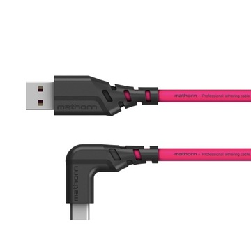 Фотокабель Mathorn MTC-501M 5м 10Гбит/с 60Вт USB A-C90 Пурпурный