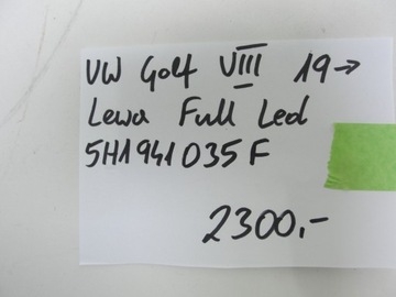 ФОНАРЬ ПЕРЕДНИЙ ЛЕВЫЙ VW GOLF VIII 2019- FULL LED 5H1941035F IQ LIGHT